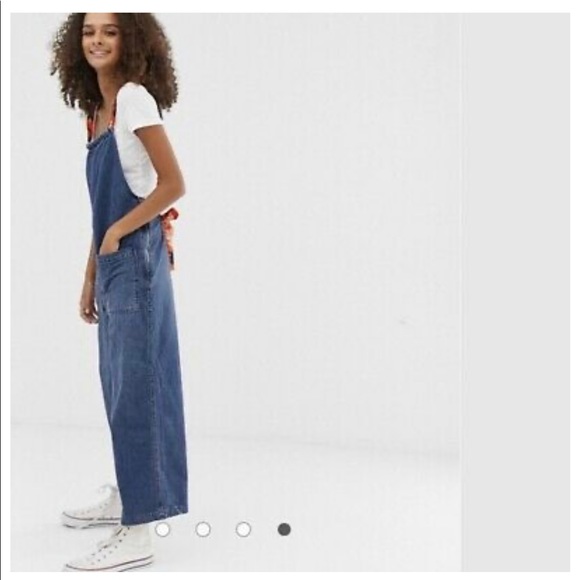 FREE PEOPLE JOYRIDE CROPPED DENIM JUMPSUIT - Picture 6 of 12